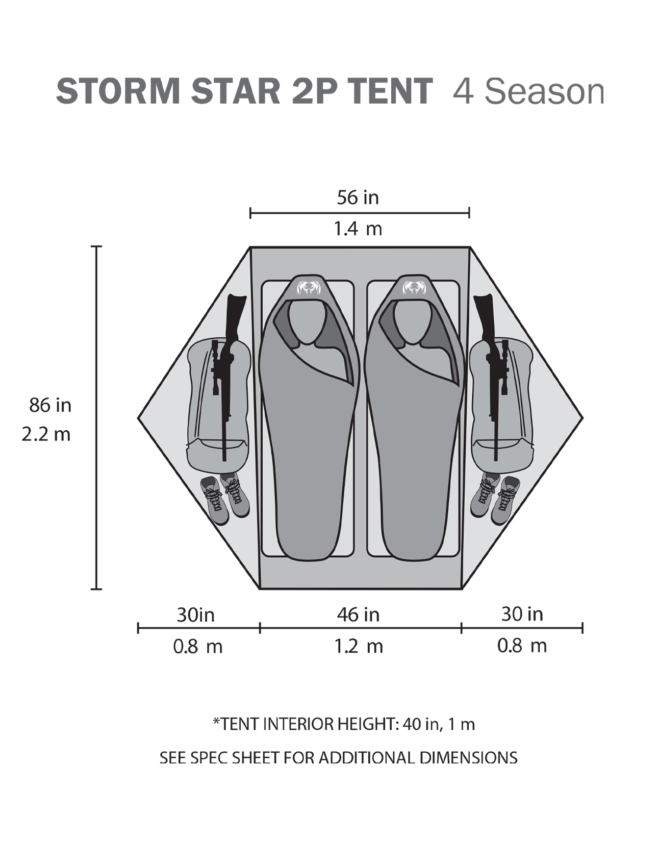 Storm Star 2 Person Tent Set | Major Brown - 图片 14