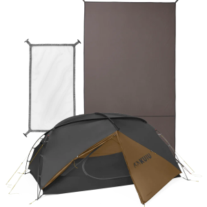 Mountain Star 2 Person Tent Set | Gunmetal-Camel